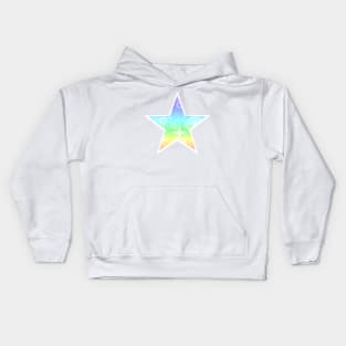 Kawaii Magical Pastel Rainbow Star Kids Hoodie